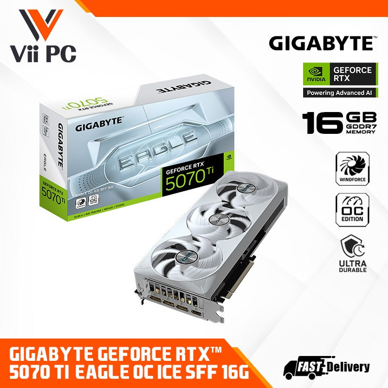 GIGABYTE GeForce RTX 5070 Ti EAGLE OC ICE OR EAGLE OC SFF 16G RGB WHITE OR BALCK GAMING GRAPHIC CARD
