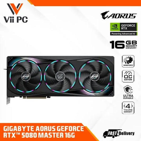 GIGABYTE AORUS GeForce RTX 5080 MASTER 16G
