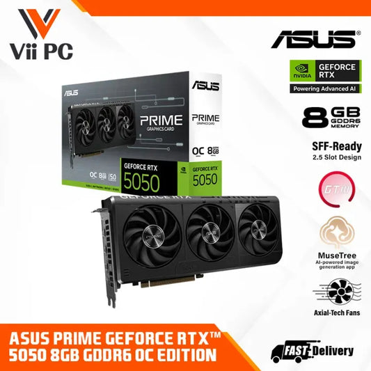 ASUS Prime GeForce RTX™ 5050 / RTX 5050 / RTX5050 8GB GDDR6 OC Edition GAMING GRAPHIC CARD
