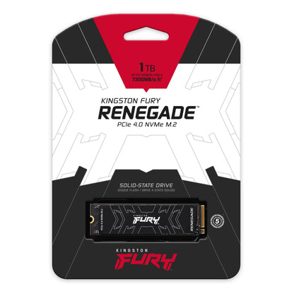 Kingston FURY RENEGADE - M.2 PCIe 2280 Gen 4x4 NVMe SSD - 500GB