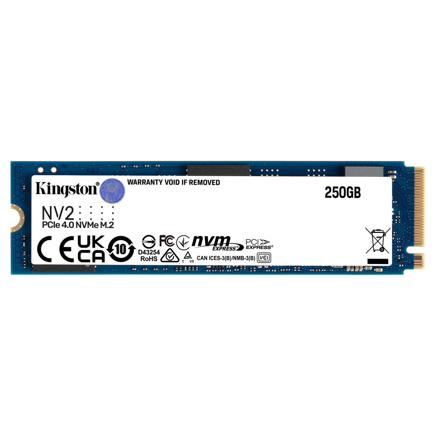 Kingston NV2 - M.2 PCIe 2280 Gen 4x4 NVMe SSD | Up to 3500 MB/s | - 250GB/500GB/1TB/2TB/4TB