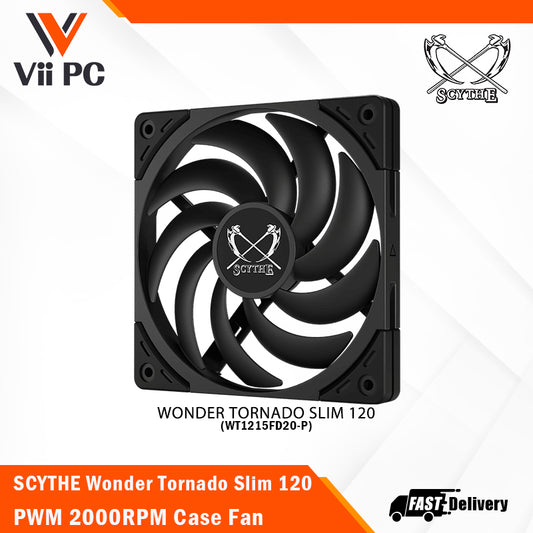 SCYTHE Grand Tornado 120/Wonder Tornado 120 Slim/Wonder Tornado 120(BLACK/WHITE) Case Fan