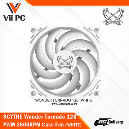 SCYTHE Grand Tornado 120/Wonder Tornado 120 Slim/Wonder Tornado 120(BLACK/WHITE) Case Fan