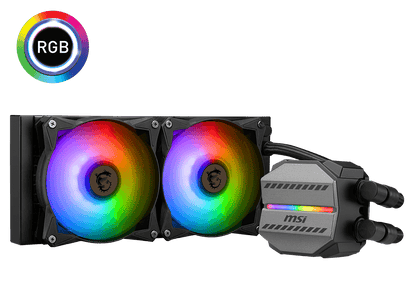 MSI MAG CORELIQUID M240 240mm Radiator/ARGB Fan/ARGB Block/3 Yrs Wty