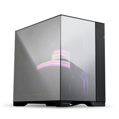 LIAN LI 011 VISION COLOR CHROME (Black Mirror Finish) - Tower Chassis