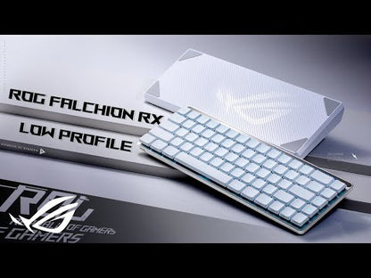 ASUS ROG Falchion RX Low Profile 65% Compact Wireless Gaming Keyboard with Optical Switches/Speed Nova/Omni Receiver/Tri-mode Connection/Window & MacOS support - BLUE OR RED SWITCHES