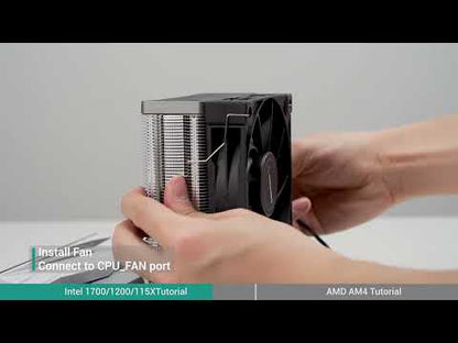 DeepCool AK400 PINK LIMITED CPU Cooler - 4 x 6mm Heatpipe Tower Cooler, Fluid Dynamic Bearing Fan, 220W TDP
