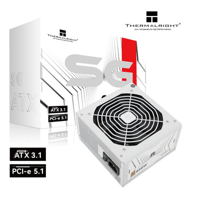 Thermalright Modular PSU SG-850/750/650, 80PLUS Gold, ATX 3.1+Gen5.1, Full Modular - Black / White (5 years warranty)