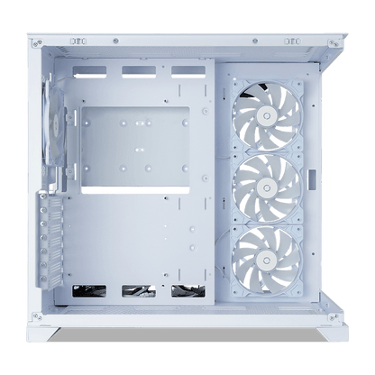 Tecware VXL EVO ATX DUAL TEMPERED GLASS CASE - ARGB , Dual Chamber Layout , Panel Locking Mechanism , Includes 4x RGB Fans , 1 Yrs Wty , BLACK / WHITE