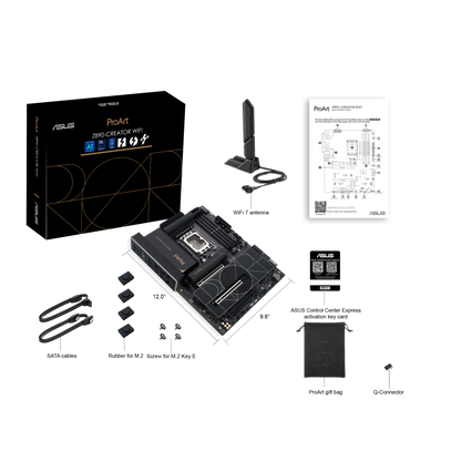 ASUS ProArt Z890-CREATOR WIFI - Intel® Core™ Ultra Processors, LGA1851 / DDR5 / WIFI 7 ATX Motherboard