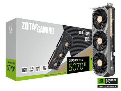 ZOTAC GAMING GeForce RTX 5080 SOLID CORE SOLID OC 16GB GDDR7 OC GAMING DESKTOP GRAPHICS CARD BLACK / WHITE